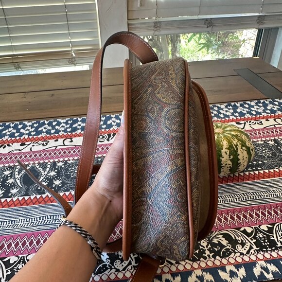 Valentino Garavani Paisley Small Canvas Coated and Leather Crossbody, Vintage - Picture 7 of 13